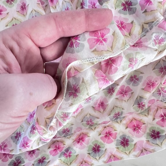 Papo D'Anjo Girls Pink Abstract Floral Halter Cotton Dress Size 8 Year - Picture 8 of 8